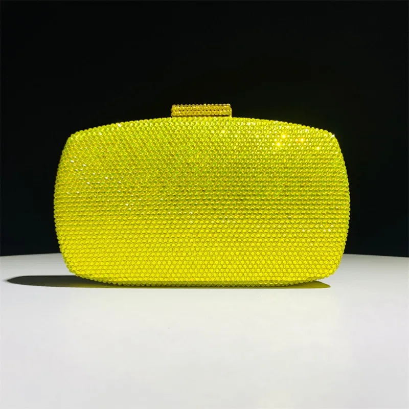 Luxury Bags Yellow - Высококачественная роскошная сумка со стразами, женская